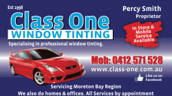 Class One Window Tinting logo
